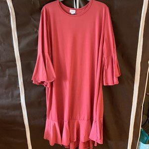 EUC LuLaRoe Maurine Dress - 3XL-Bubblegum Pink